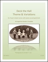 Deck the Hall Three-Part Mixed choral sheet music cover